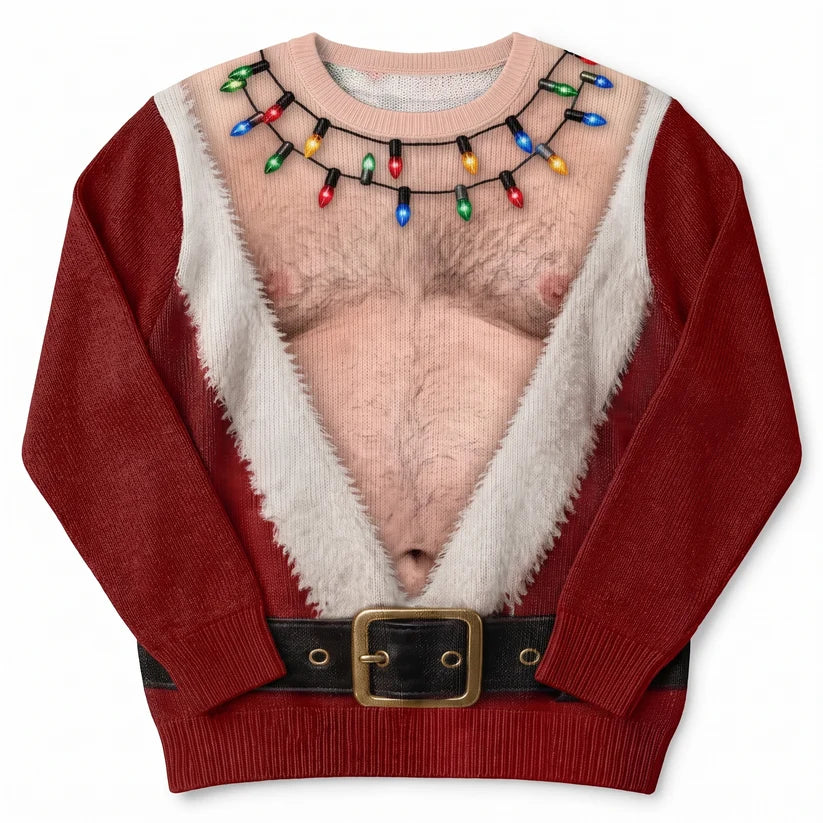 SantaChest Christmas sweater