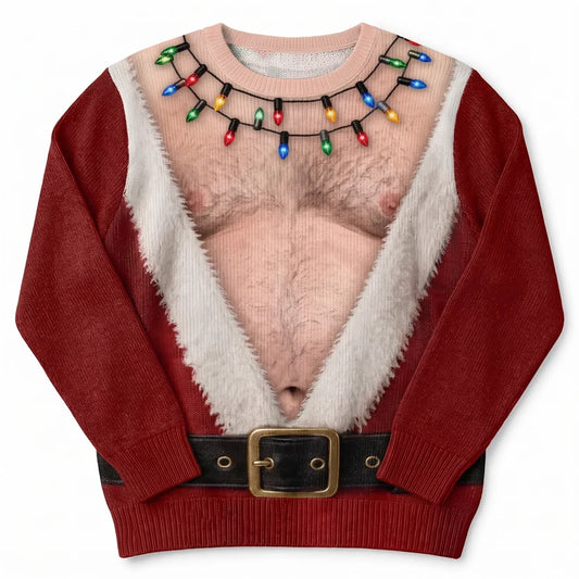 SantaChest Christmas sweater