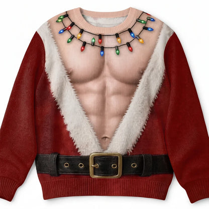SantaChest Christmas sweater