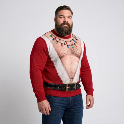 SantaChest Christmas sweater